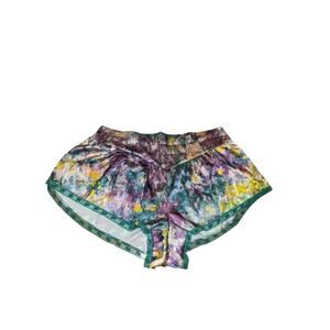 Yitty Plus 5X Satin Shorts Deep Sea Watercolor Soft Girl Silky Lounge Sleepwear